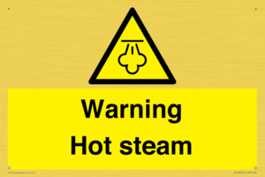 Warning Hot steam